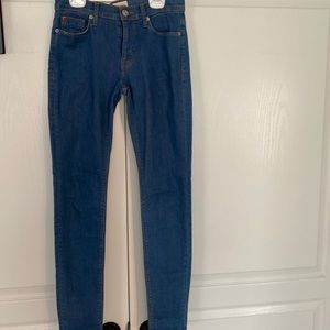 Blue fitted mid rise  Hudson jeans